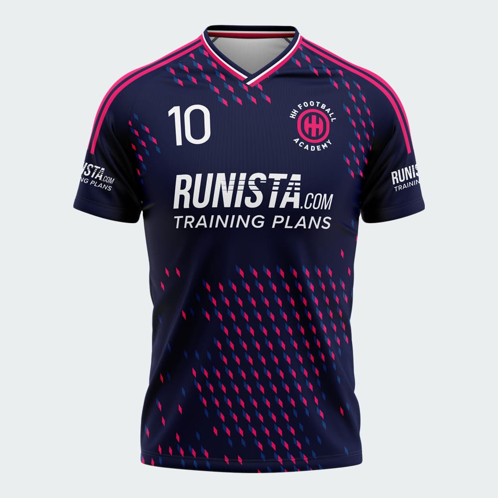 HH Football Academy Hua Hin - Jersey - 2024 - Dark - Blue - Diamonds - Front - 1000
