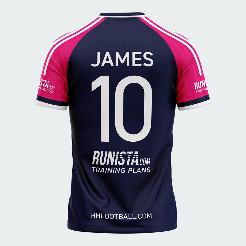 HH Football Academy Hua Hin - Jersey - 2024 - Pink - Girl - Back - 1000